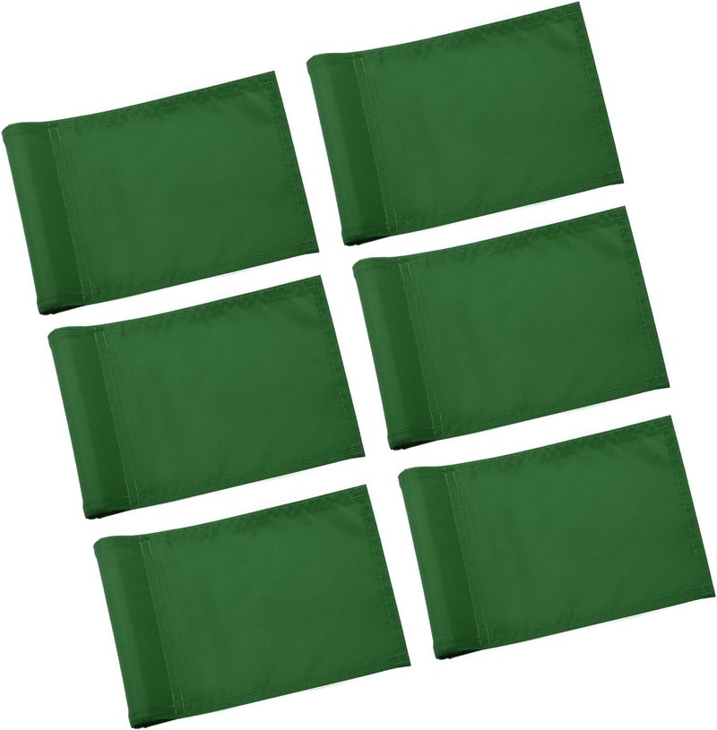 KINGTOP Solid Golf Flag All 8x6 Inch - 420D Nylon, Tube Inserted - Mini Putting Green Flags for Backyard Practice - Image 1